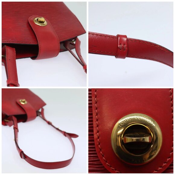 LOUIS VUITTON Epi Cluny Shoulder Bag Red M52257 LV Auth 81583 - Picture 16 of 16